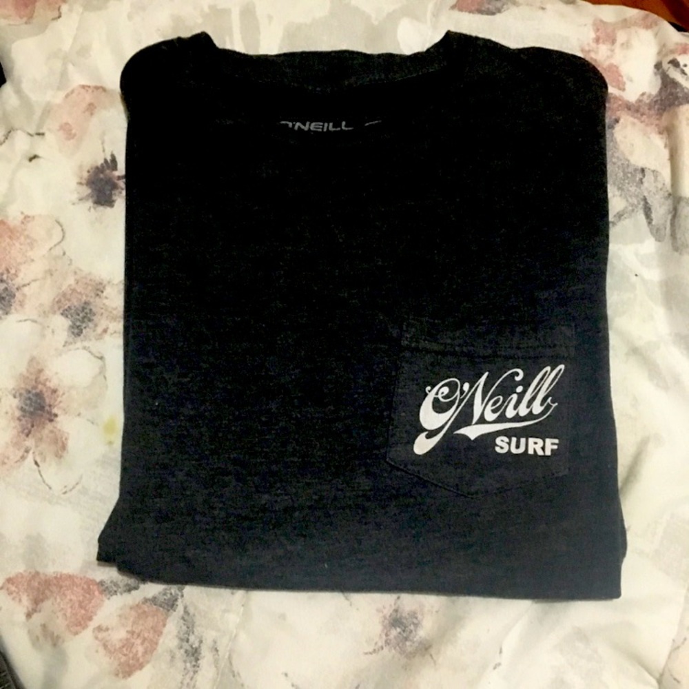 O’Neil surf mens large pocket tee gray